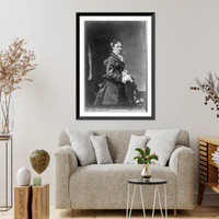 Historic Framed Print, Mrs. James A. Garfield,  17-7/8" x 21-7/8"