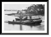 Historic Framed Print, Pres. Arthur at Alexandria Bay, New York,  17-7/8" x 21-7/8"