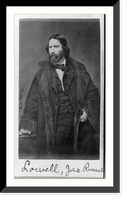 Historic Framed Print, Jas. Russell Lowell,  17-7/8" x 21-7/8"