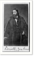 Historic Framed Print, Jas. Russell Lowell,  17-7/8" x 21-7/8"