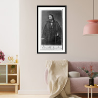 Historic Framed Print, Jas. Russell Lowell,  17-7/8" x 21-7/8"