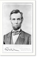 Historic Framed Print, [Abraham Lincoln, head-and-shoulders portrait, facing front],  17-7/8" x 21-7/8"