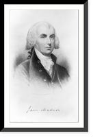 Historic Framed Print, James Madison,  17-7/8" x 21-7/8"