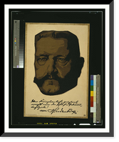 Historic Framed Print, [Portrait of General Field Marshall Paul von Hindenburg]. Louis Oppenheim.,  17-7/8" x 21-7/8"