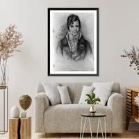 Historic Framed Print, Gaspard Luigi Pacifico Spontini,  17-7/8" x 21-7/8"