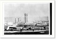 The Robert E. Lee I and the Great Republic at the wharf Classic, Antique Poster