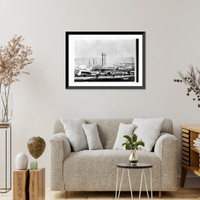 The Robert E. Lee I and the Great Republic at the wharf Classic, Antique Poster
