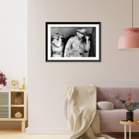 Genl. MacArthur with Philippine President Sergio Osmena, Oct. 1944, Vintage Wall Art