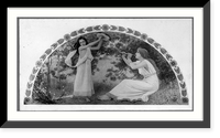 Murals in Library of Congress by Chas. Sprague Pearce - Recreation"" Classic, Antique Poster