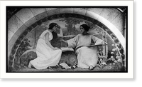 Murals in Library of Congress by Chas. Sprague Pearce - Study"", Antique Poster