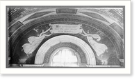 Murals in Library of Congress by Chas. Sprague Pearce - The Message Bearer"", Antique Wall Art