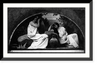 Murals in Library of Congress by Chas. Sprague Pearce - Rest"" - 2, Vintage Print
