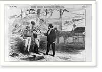 Historic Framed Print, Grant and the farmers,  17-7/8" x 21-7/8"