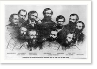 Portraits of exiled Hungarian officers, now in the city of New York, Historic Reproduction