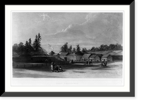 Historic Framed Print, Fort Vancouver,  17-7/8" x 21-7/8"