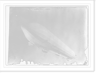 Historic Framed Print, Zeppelin Passenger airplane,  17-7/8" x 21-7/8"
