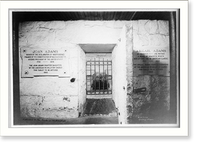 Historic Framed Print, Entrance to the tombs of John and Abigal Adams,  17-7/8" x 21-7/8"