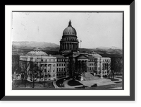 Historic Framed Print, State Capitol, Boise, Idaho,  17-7/8" x 21-7/8"