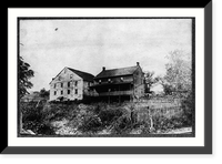 House in which Daniel Drawbaugh invented the first telephone in the early 1860's, Vintage Poster