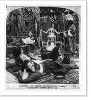 Historic Framed Print, Favorites of the harem, Constantinople, Turkey,  17-7/8" x 21-7/8"