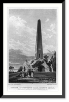 Obelisk at Newton-Park, County, Dublin, Historic Print