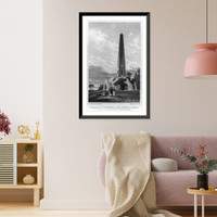 Obelisk at Newton-Park, County, Dublin, Historic Print