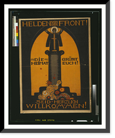 Helden von der Front die Heimat gruumlsst euch! Seid herzlich willkommen!. Ditz, Vintage Wall Art