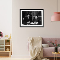 Secretary of the Navy Curtis D. Wilbur & Commander N. H. Wright, Historic Reproduction