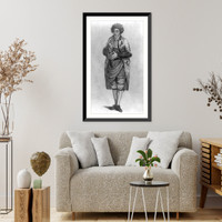 Historic Framed Print, Major French in the character of Scrub,  17-7/8" x 21-7/8"