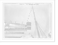 Historic Framed Print, T.R. nearing New York,  17-7/8" x 21-7/8"