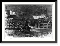 Historic Framed Print, The Fulton Ferry boat collision, November 14, 1868,  17-7/8" x 21-7/8"