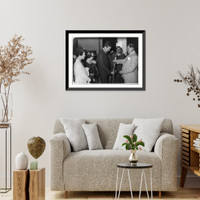 Historic Framed Print, [Goering with Charles A. and Mrs. Lindbergh] - 3,  17-7/8" x 21-7/8"