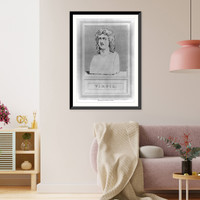 Historic Framed Print, Virgil, 70-19 B.C.,  17-7/8" x 21-7/8"
