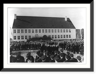 Speech of Mayor Scharff von Allach, Third Reich, Vintage Print