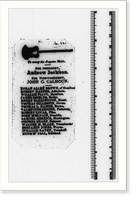 Historic Framed Print, To sweep the Augean Stable. For President, Andrew Jackson. For Vice-President, John C. Calhoun,  17-7/8" x 21-7/8"