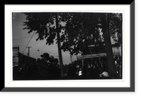 Historic Framed Print, Belle Case La Follette speaking for woman suffrage at Blue Mounds, Wisc. during 1912 presidential campaign,  17-7/8" x 21-7/8"