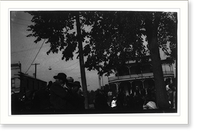 Historic Framed Print, Belle Case La Follette speaking for woman suffrage at Blue Mounds, Wisc. during 1912 presidential campaign,  17-7/8" x 21-7/8"