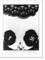 Historic Framed Print, Satire on Churchill's speech on England's invunerability to attack"",  17-7/8" x 21-7/8"