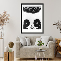 Historic Framed Print, Satire on Churchill's speech on England's invunerability to attack"",  17-7/8" x 21-7/8"