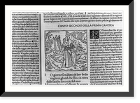 Dante Alighieri, 1265-1321 - illus. from Divine Comedy: Dante, Virgil, & Beatrice on winding road, Antique Print