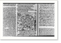 Dante Alighieri, 1265-1321 - illus. from Divine Comedy: Virgil & Dante watching Lucifer devouring the damned, including Brutus, Cassius, and Judas Classic, Historic Reproduction