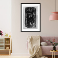 Historic Framed Print, The Forest of Fontainebleau, Winter,  17-7/8" x 21-7/8"
