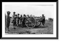U.S. Army 1911 maneuvers in Texas: Battery D's 3-inch gun, Vintage Print