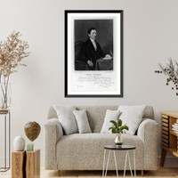 Historic Framed Print, Sir Isaac Pitman, 1813-1897,  17-7/8" x 21-7/8"