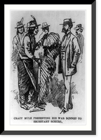 Crazy Mule presenting his war bonnet to Secretary of the Interior Carl Schurz Classic, Vintage Poster