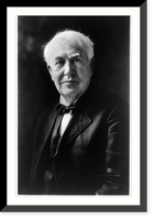Historic Framed Print, Thomas Alva Edison, 1847-1931,  17-7/8" x 21-7/8"