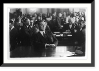 Tex Rickard. before the Senate Committee investigating Atty. Genl. Daughtery regarding the fight films, Antique Poster