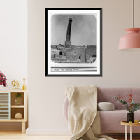 Historic Framed Print, Mosul, [Iraq]; The Leaning Tower,  17-7/8" x 21-7/8"