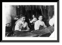 Historic Framed Print, A Tampa, Fla., cigarmaker adolescent. Many beautiful girls and women in the business. Location: Tampa, Florida.,  17-7/8" x 21-7/8"