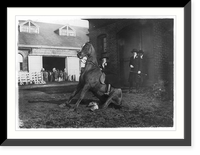 Woman on seated horse at horse show in the Washington, D.C. area, Vintage Poster